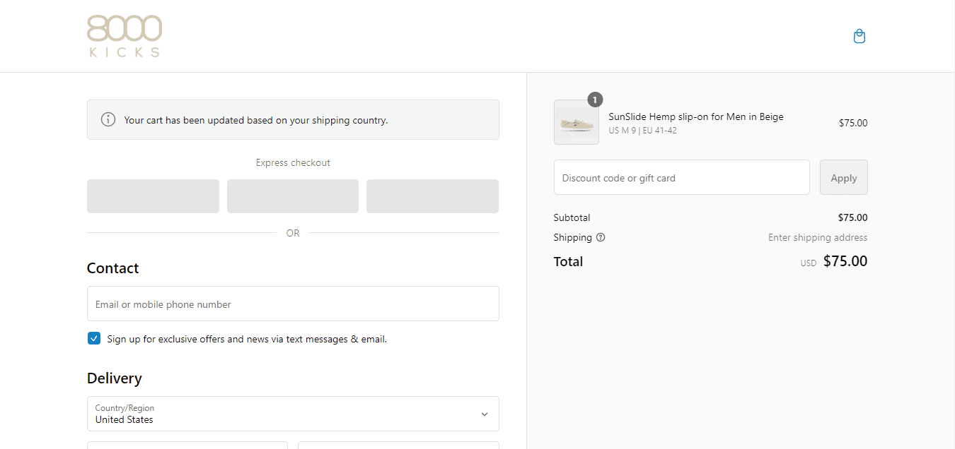 How to apply 8000Kicks coupon code
